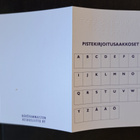 Pirjo Kallio taittokortti pistekirjoituksella, kulkematon - pikkukuva 3