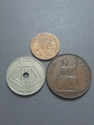 kolikkosetti 1939, 3kpl
