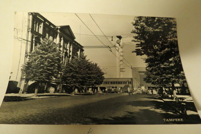 TAMPERE RAUTATIEASEMA 1962 KULKENUT KORTTI