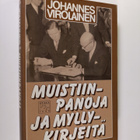 Johannes Virolainen : Muistiinpanoja ja myllykirjeitä - pikkukuva 1