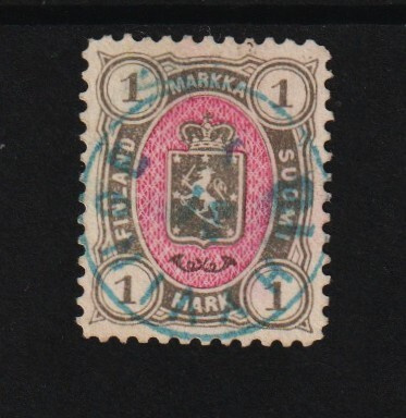 1885 1Markan Vaakunamerkki loistoleimattuna
