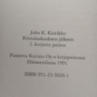 Juha K. Kairikko - Riistalaukauksen jälkeen (sid.) - pikkukuva 2