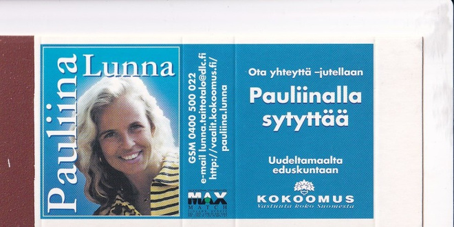 Pauliina Lunna, Kokoomus, aski , aihio ,   b436