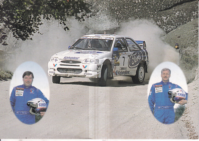 Juha Kankkunen ja Juha Repo. Ford Escort WRC. e288