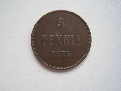 5 PENNIÄ 1875. 106