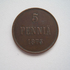 5 PENNIÄ 1875. 106 - pikkukuva 1