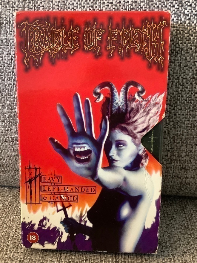 CRADLE OF FILTH:HEAVY LEFT-HANDED & CANDID  VHS