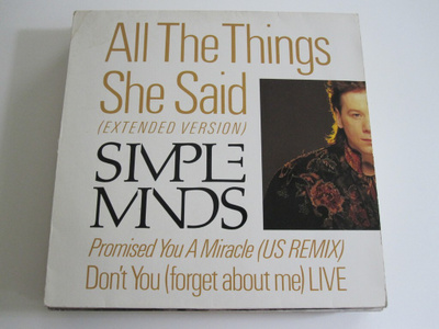 Simple Minds: All The Things She Said 12"