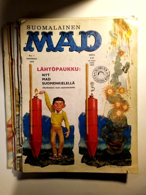 Suomalainen MAD vuosikerta 1970 N:ot 1 - 9