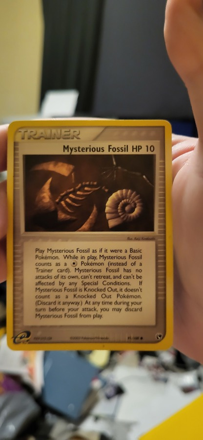 Mysterious Fossil (SS 91) EX Sandstorm - Singles card