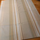 ruskea, raidallinen kangaspala n. 120 x 160 cm - pikkukuva 2