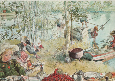 kortti ** Larsson Carl Ulkona tai sisällä - erilaisia