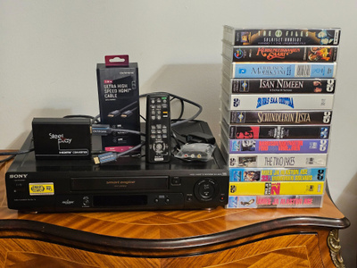 SONY VIDEO CASSETTE RECORDER SLV-V60+HDMI MUUNNIN+JOHDOT+