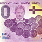 *NOLLA-EURO*2021*SUOMEN 12. PRESIDENTTI*SAULI NIINISTÖ* - pikkukuva 1
