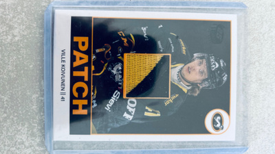 2023-24 Cardset Patch /100 #P12 Ville Koivunen 7/100 – Kärpä