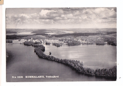 VANHA Postikortti Kuhmalahti Kangasala 1959 Karhumäki
