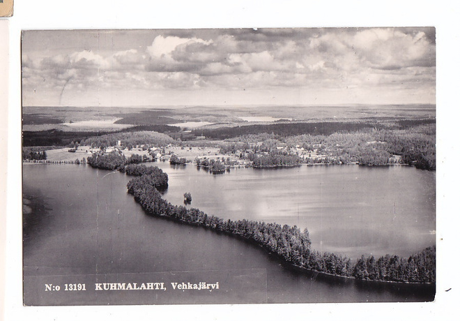 VANHA Postikortti Kuhmalahti Kangasala 1959 Karhumäki