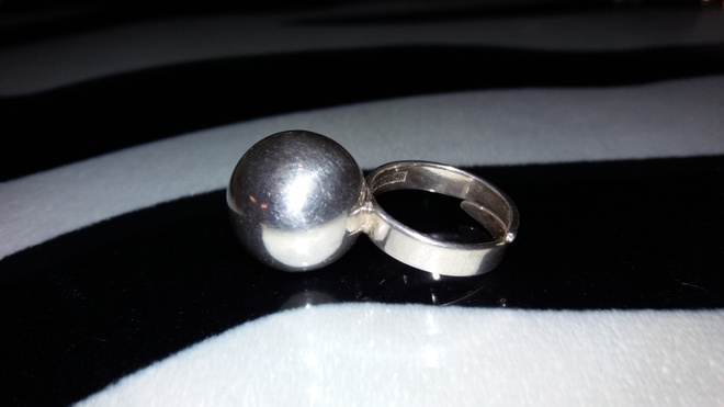 Vintage kotimainen desing hopea sormus 830 Silver