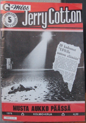 G-mies Jerry Cotton 5 / 1979. Kolmio-kirja.