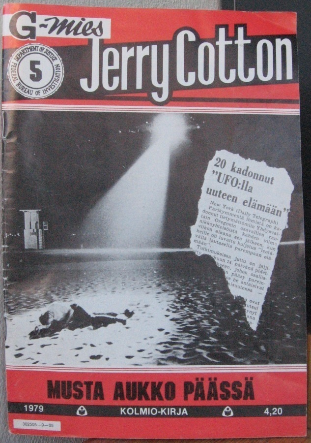 G-mies Jerry Cotton 5 / 1979. Kolmio-kirja.
