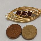 14k kullattu vintage stressi solki rintaneula - pikkukuva 4