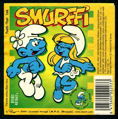 SMURFFI etiketti, Päärynälimonadi  0.5 l