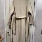 H&M pitkä kermanvaalea vuorillinen takki, oversize S - pikkukuva 2