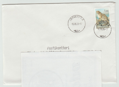 Postileima   JÄRVENPÄÄ  15.06.89