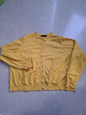 M&S collection keltainen neuletakki XL