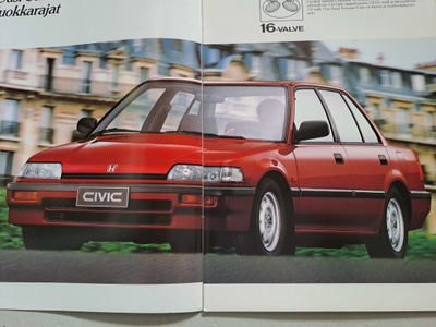 Honda Civic sedan -esite, 1987