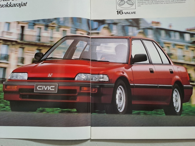 Honda Civic sedan -esite, 1987