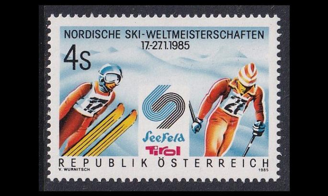 Itävalta 1801 ** Hiihdon MM-kilpailut Seefeld (1985)