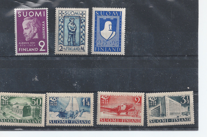 1930 - luvun merkkejä postituoreina