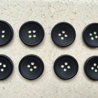 kevyt NAPPI matta musta Ø 19mm 8kpl. 2.40€ - pikkukuva 3