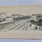 VANHA Postikortti Viipuri Rautatie Asema Juna 1907 - pikkukuva 1