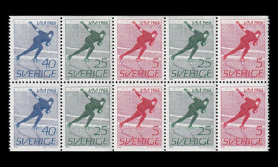 Ruotsi 546-8hb ** Luistelun MM-kilpailut (1966)