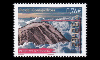 Andorra Fr 790 ** Korkein vuori (2015)