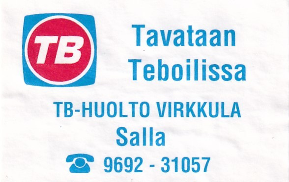 Salla, TB - Huolto Virkkula   8/6