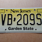 New Jersey USA rekisterikilpi - Garden State - pikkukuva 1