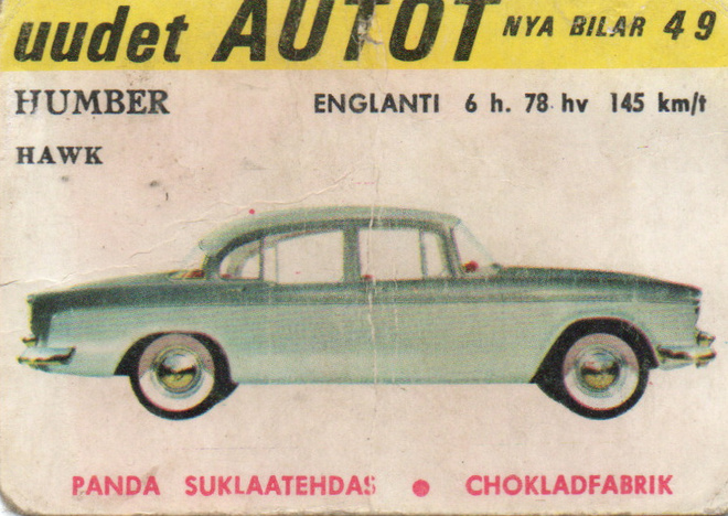 Purkkakuva. Panda. Uudet Autot n:o 49 HUMBER HAWK