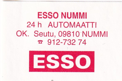 Nummi, ESSO Nummi       s9/2