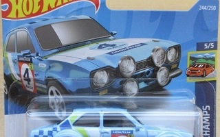 Ford Escort I RS1600 Sedan 2D Baby-Blue 1970 Hot Wheels 1:64