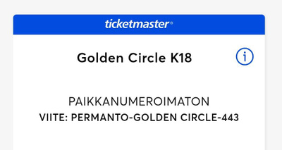 Turmion Kätilöt - Colossal disco. Golden circle 1 lippu