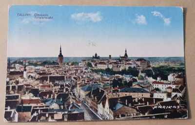 Tallinna, näkymä yli kattojen (Parikas) p, 1926 Suomeen