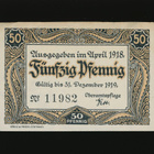 Saksa Notgeld 50 Pfennig, Vaihingen 1918 VF - pikkukuva 1
