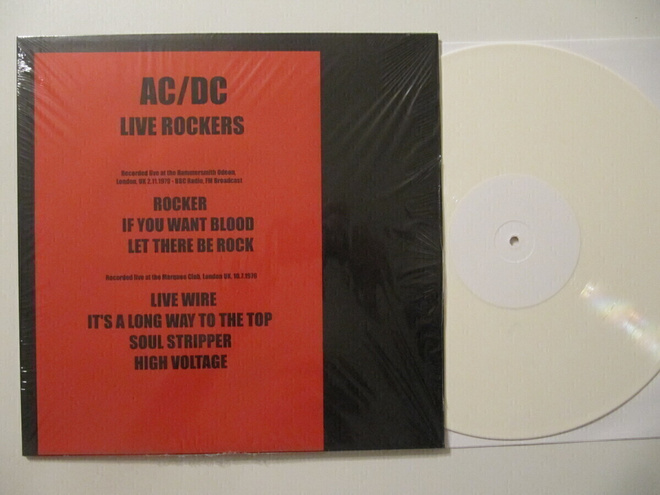 AC/DC Live Rockers Valkoinen vinyyli LP ACDC