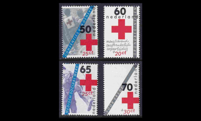 Alankomaat 1236-9 ** Punainen Risti (1983)
