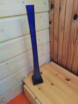 Sininen maljakko, 45 cm