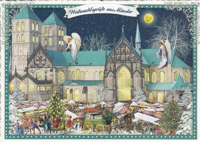 Münsterin joulutori (Tausendschön-kortti)