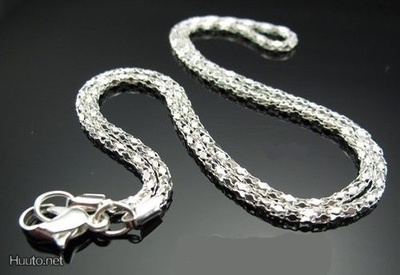 134 .. Fashion Silver Duble 3.3 gm .. Kaulaketju